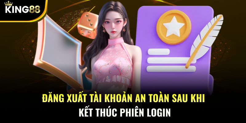 Đăng xuất tài khoản an toàn sau khi kết thúc phiên login